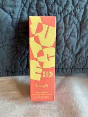 Benefit Flush Stick Dewy Gel Blush Shellie Coral Pink Full Size New Cream Blush
